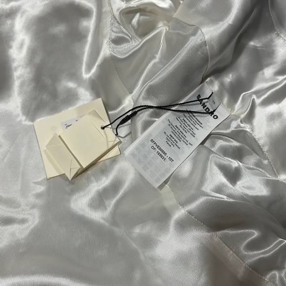 🔥🔥🔥NEW Sandro Londres Houndstooth Tweed Crop Blazer - Picture 7 of 10